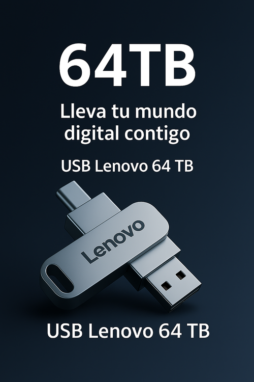 USB Lenovo 64 TB – Potencia portátil para profesionales