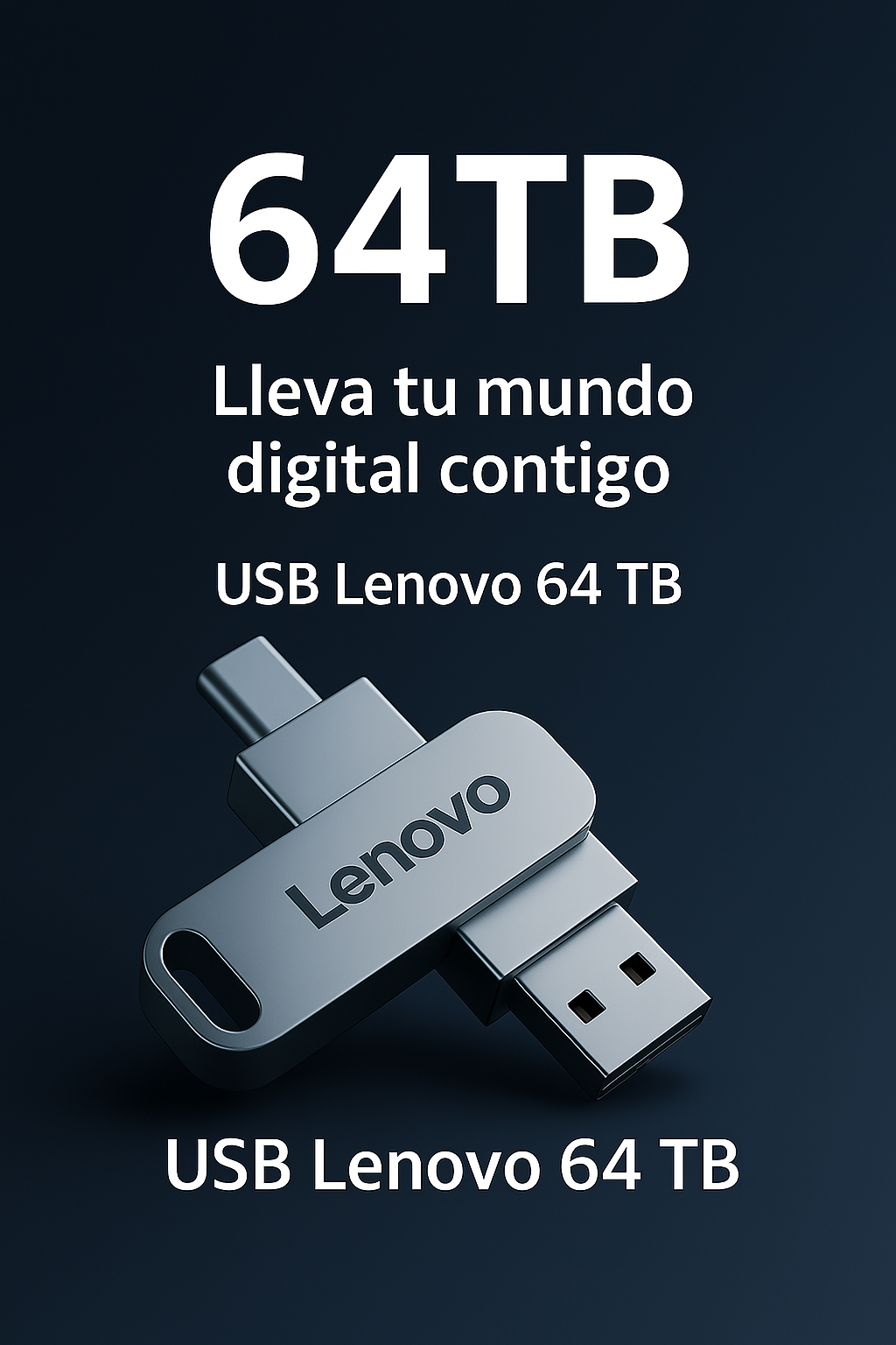 USB Lenovo 64 TB – Potencia portátil para profesionales