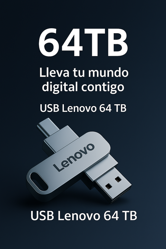 USB Lenovo 64 TB – Potencia portátil para profesionales
